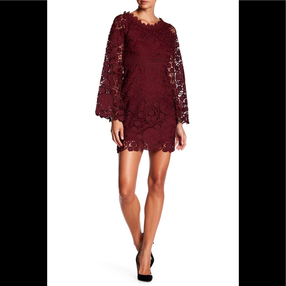 Lace Bell Sleeve Dress